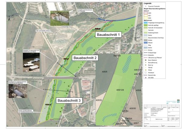 Übersichtslageplan der Baumaßnahmen des WWA LA Übersichtslageplan der Baumaßnahmen des WWA LA
