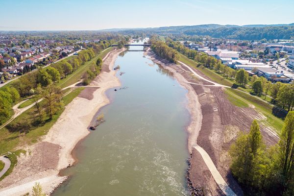 Drohnenbild der fast abgeschlossenen Baumaßnahme Drohnenbild der fast abgeschlossenen Baumaßnahme