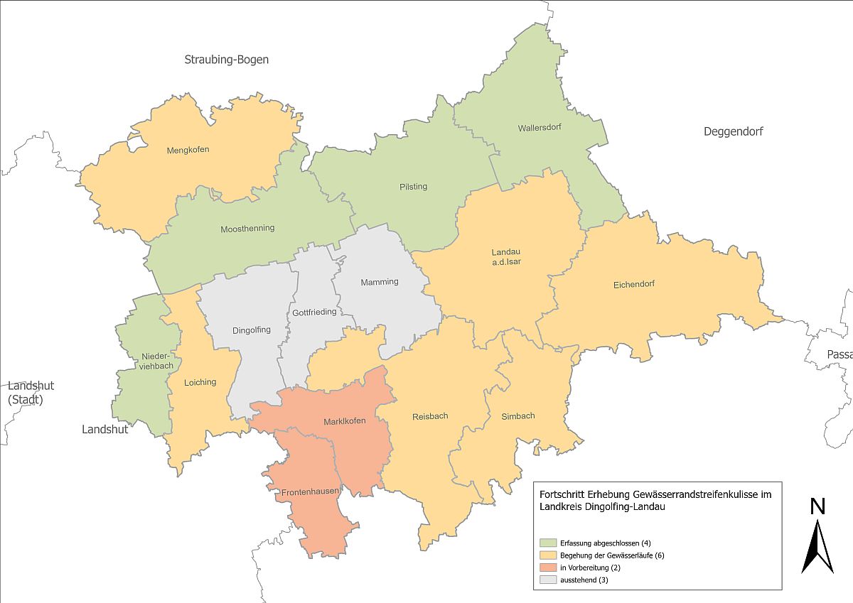 Fortschritt Erhebung Randstreifenkulisse