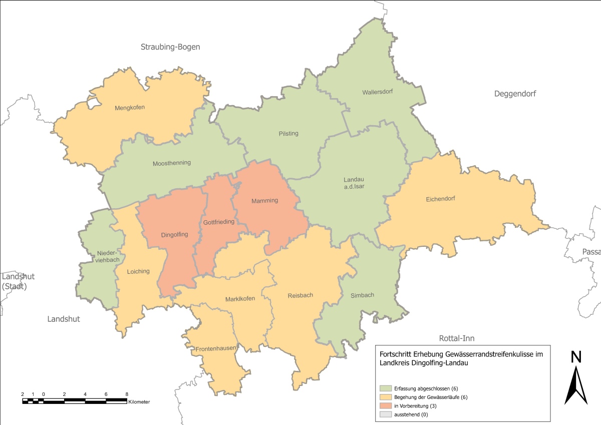 Fortschritt Erhebung Randstreifenkulisse Fortschritt Erhebung Randstreifenkulisse
