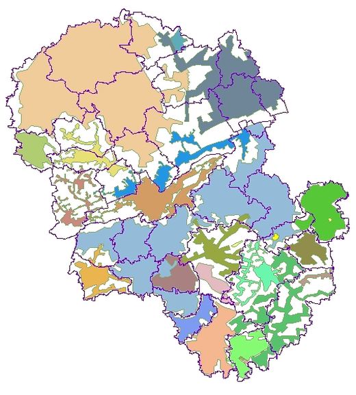 Strukturkarte der öffentlichen Trinkwasserversorgung im Landkreis und der Stadt Landshut